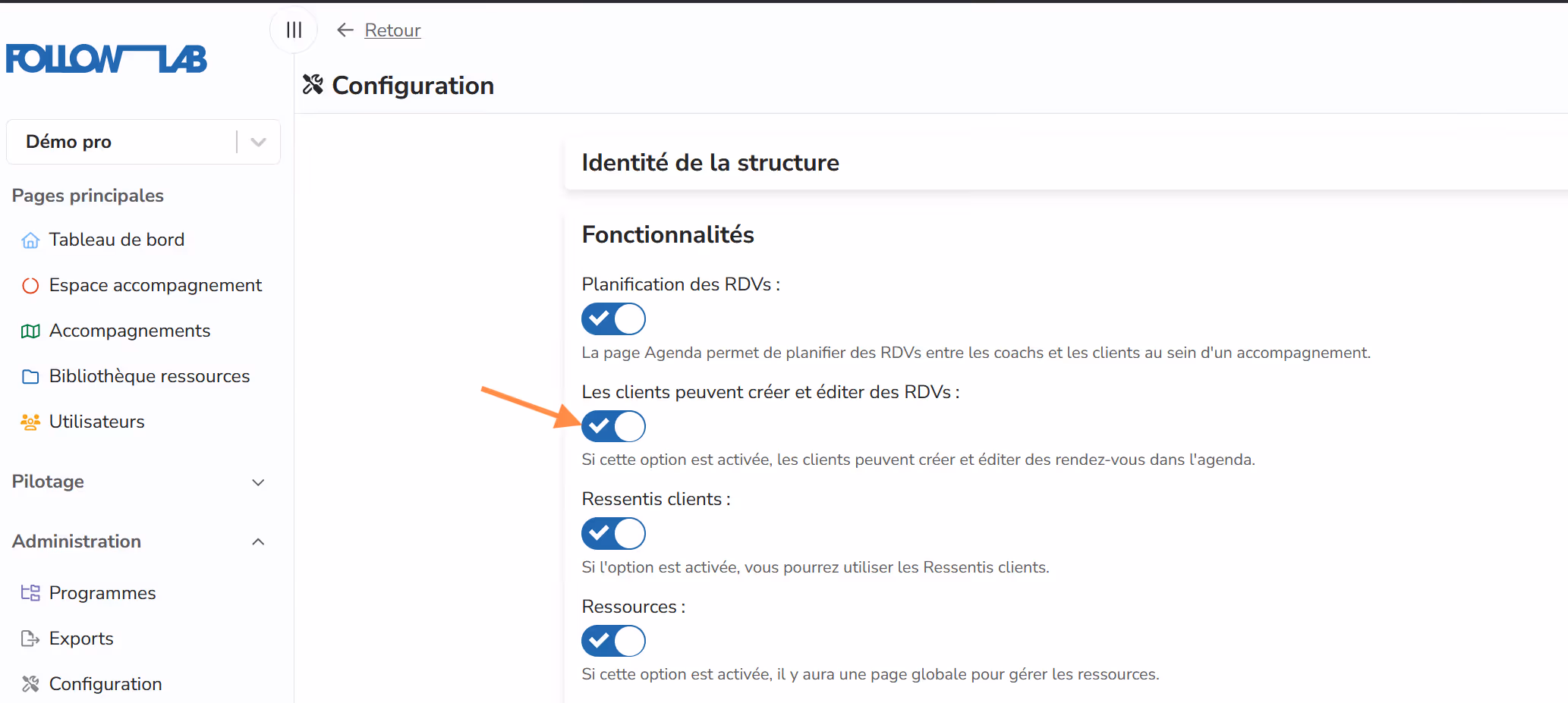 Client scheduling permissions