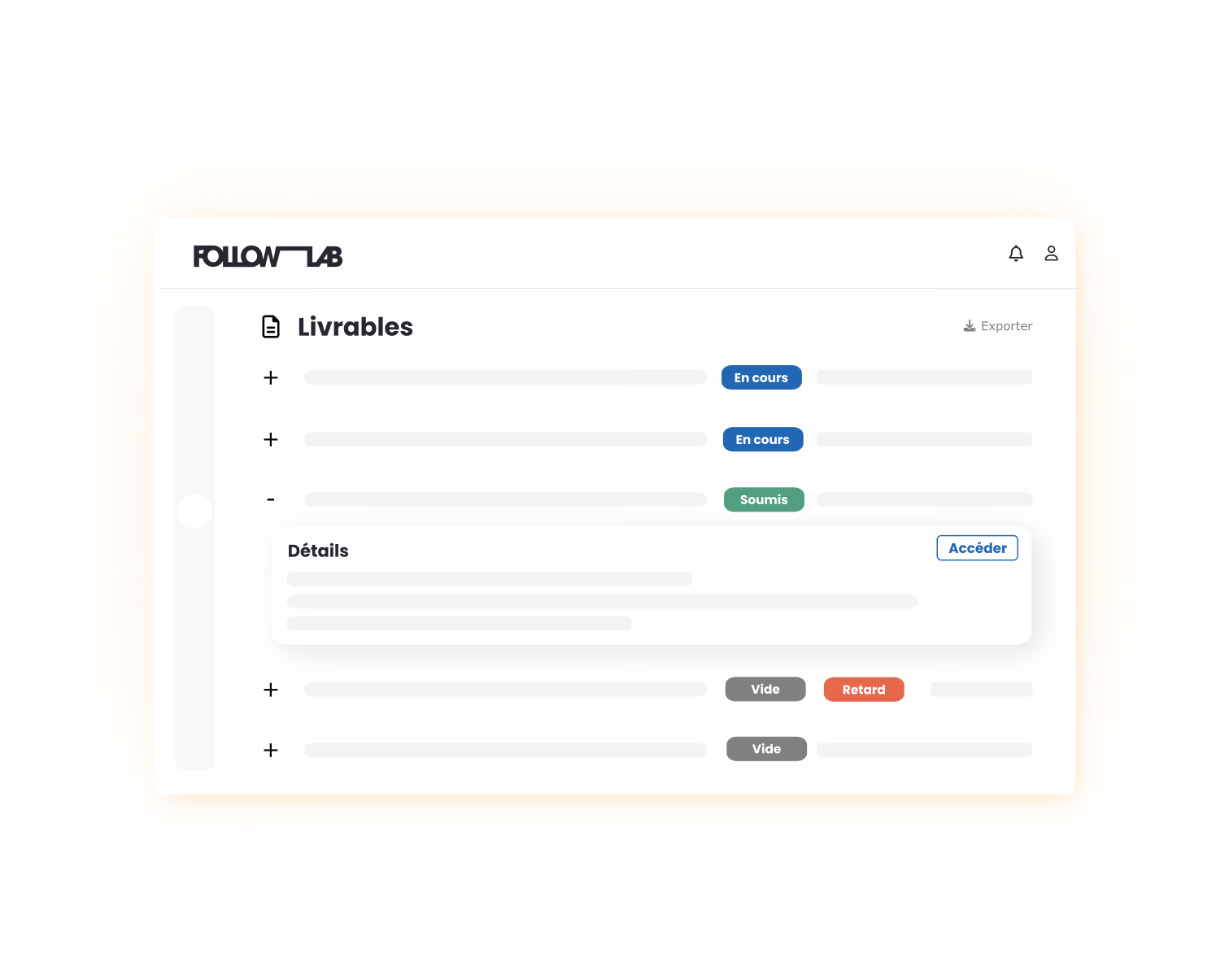 Student deliverables