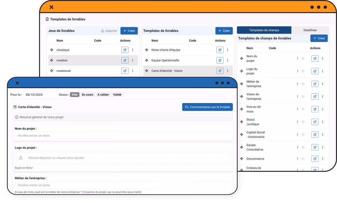Deliverable setup in Follow Lab